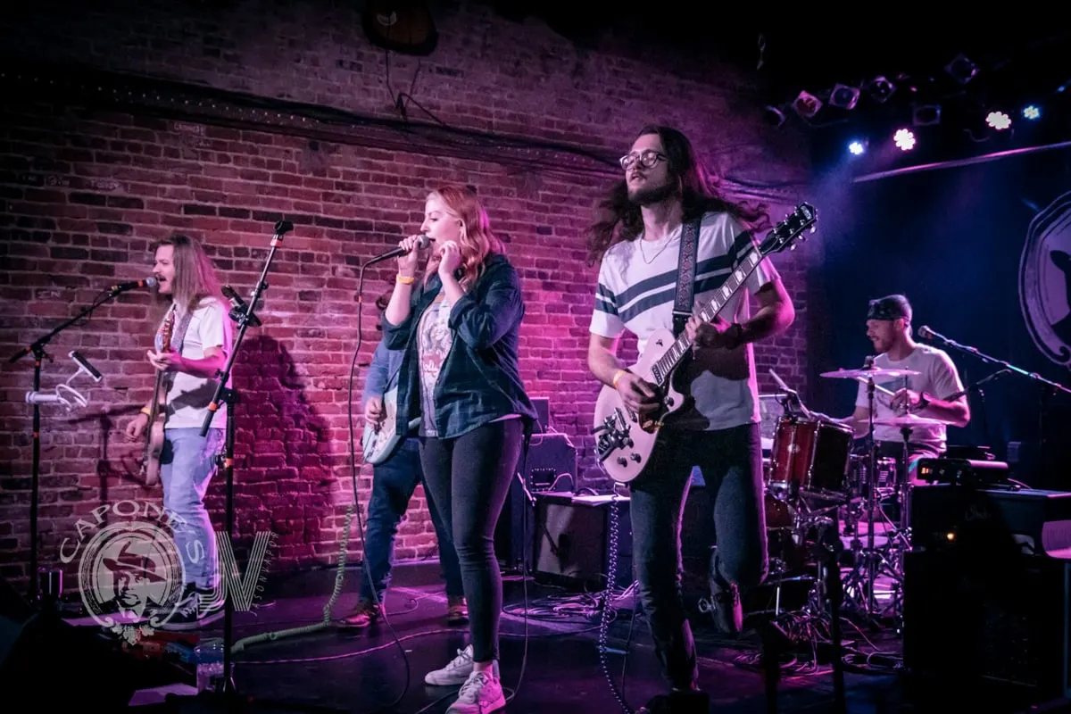 local band playing at Capones Bar in Johnson City TN 