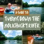 Gallery images of Nolichucky River Tubing with text overlay