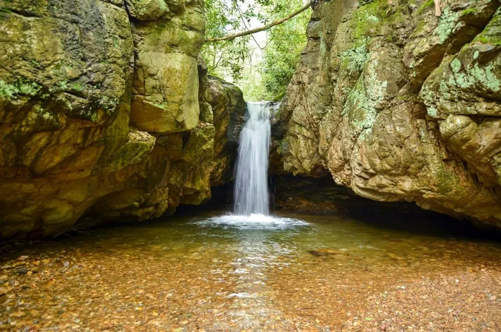 Blue Hole Falls waterfall in Elizabethton TN