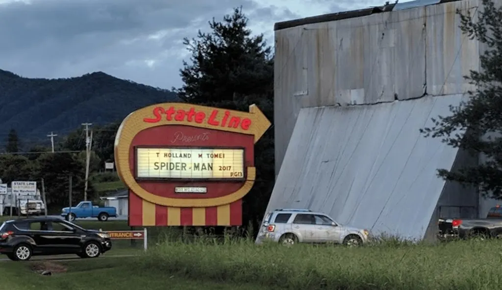 Vintage drive-in movie theater in Tennessee