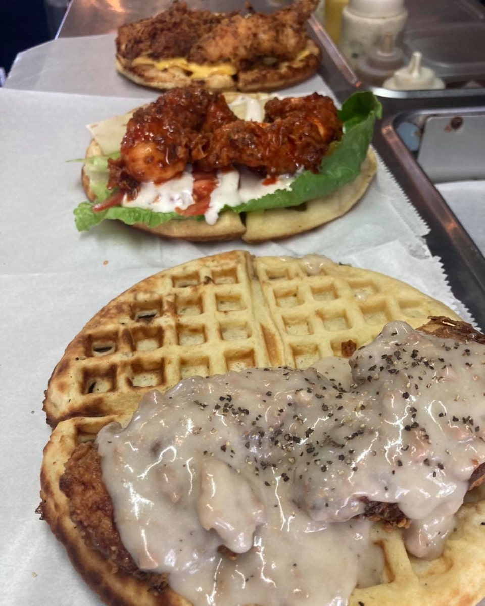 Waffle tacos from the project waffle in downtown johnson city tn 