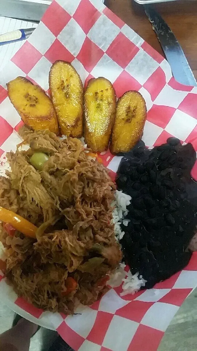 pork and beans and plantains from spanquis food truck in johnson city tn 