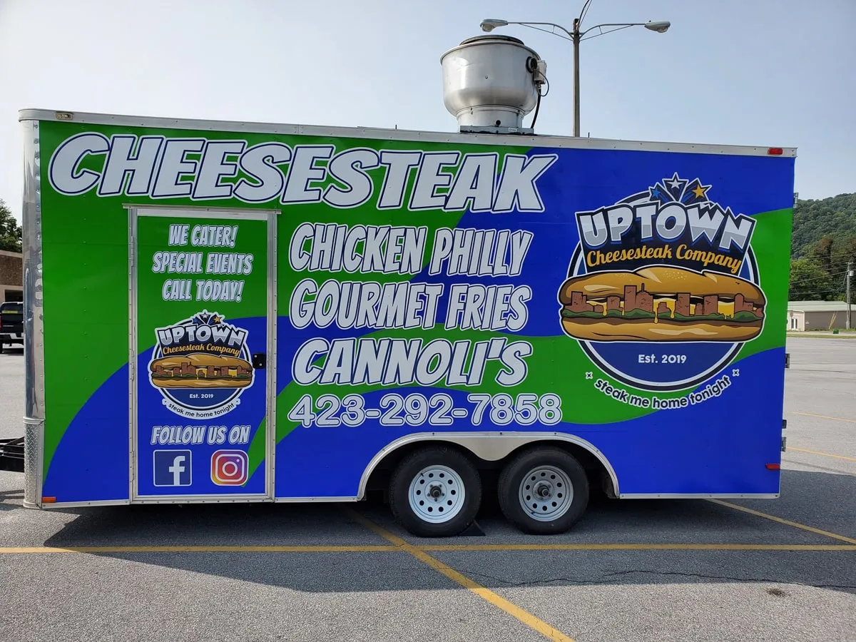 Food truck with chicken phillys, fries, and cannoli's 