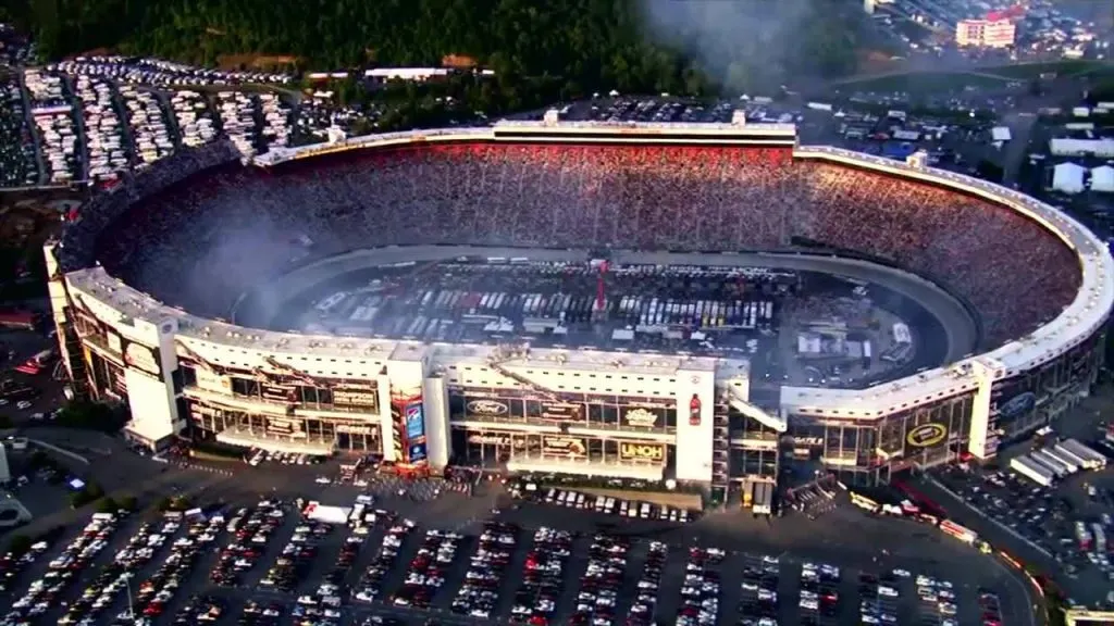 Drone view of the Bristol Motor Speedway