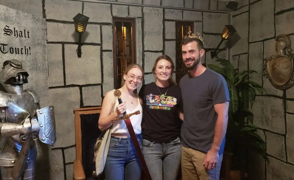 Family inside escape room in Johnson City TN