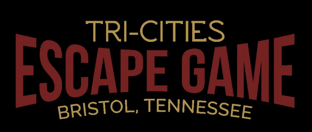 black background with text, "Tri-Cities Escape Game Bristol, Tennessee"