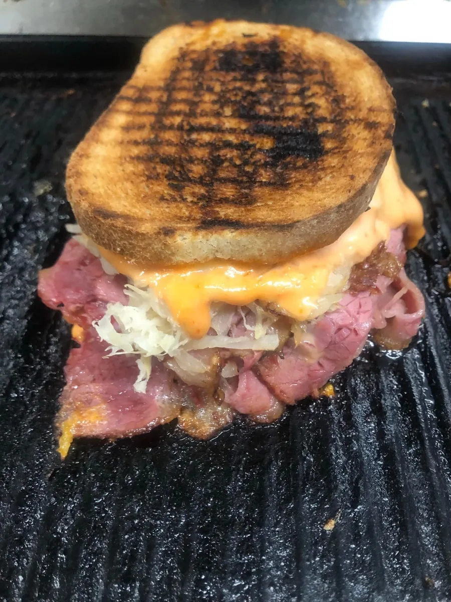 Reuben Sandwich with locally sourced meat at Bristol Gardens and Grill in Bristol, TN 