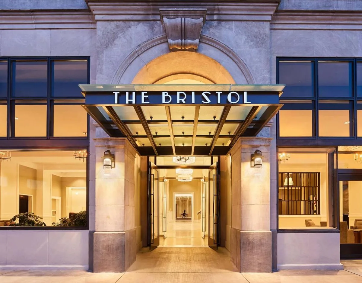 The Bristol Hotel entrance, one of the best places to stay in Bristol TN