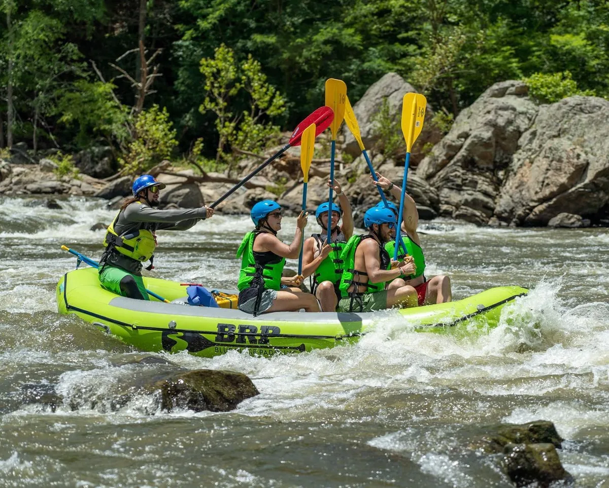 People going Whitewater Rafting on the Nolichucky River with Blue Ridge Paddling