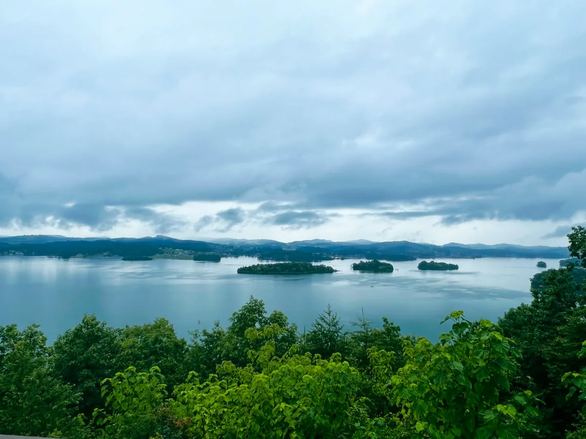 Cherokee Lake from Panther Creek State Park Lookout