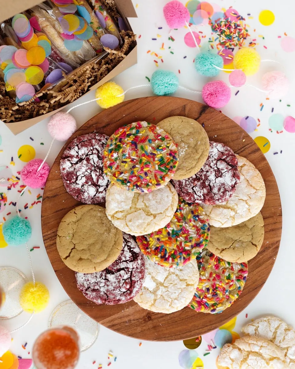 An assortment of cookie flavors from the Cookie Crate in Johnson City TN 