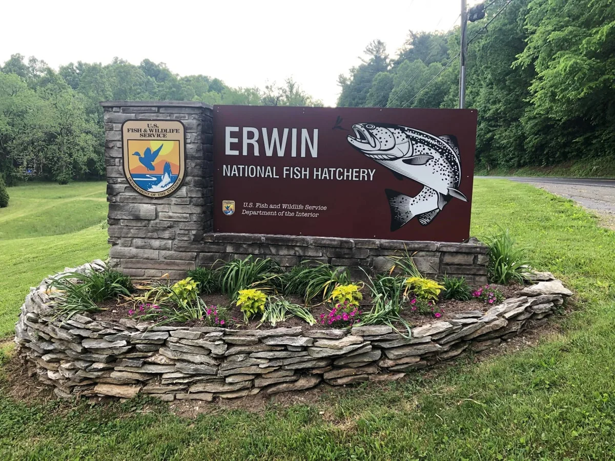 Erwin National Fish Hatchery sign 