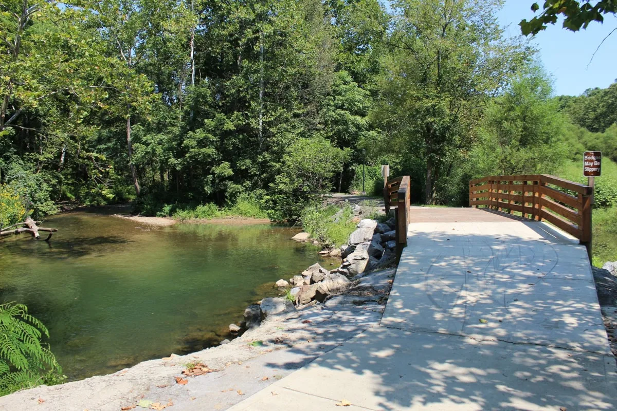 the Erwin linear trail in Erwin TN 