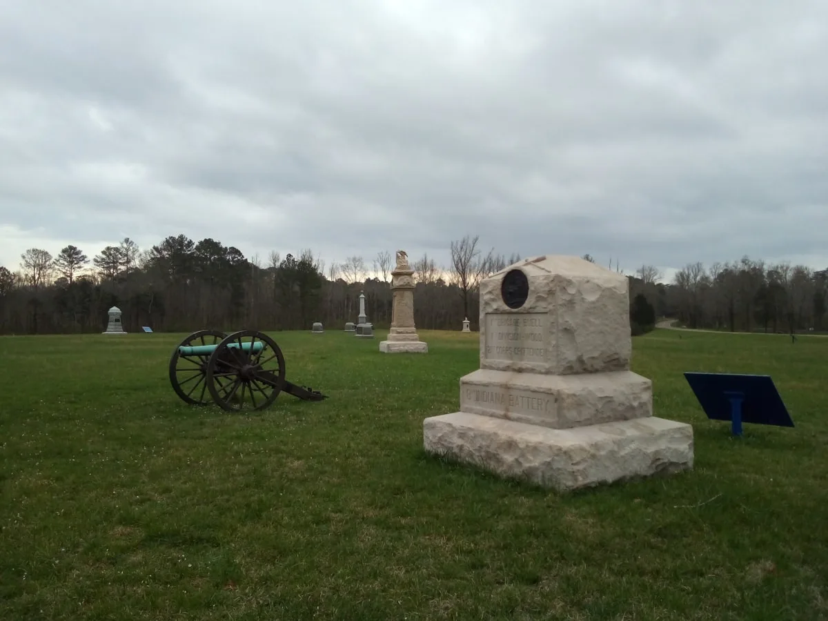 cannons at the Chickamauga national park