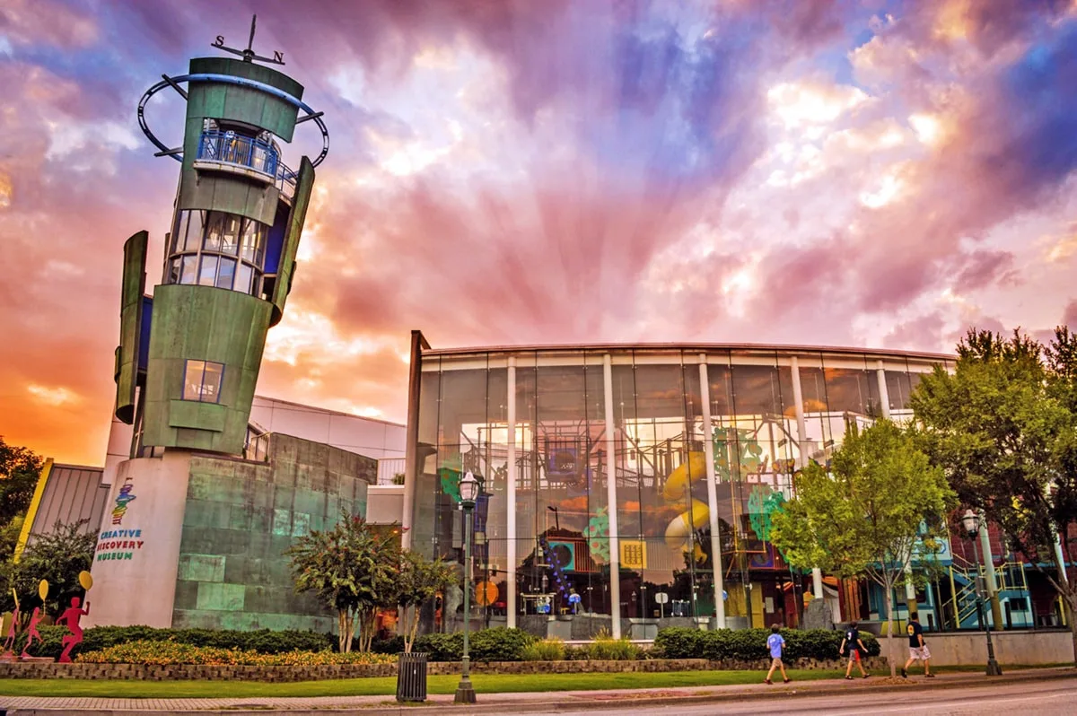 exterior of the creative discovery museum in chattanooga 