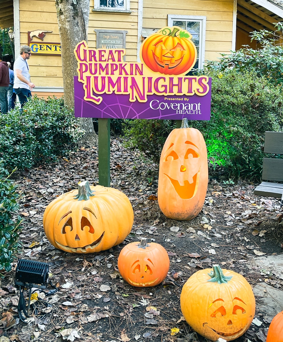 carved pumpkins at the Great Pumpkin Luminights
