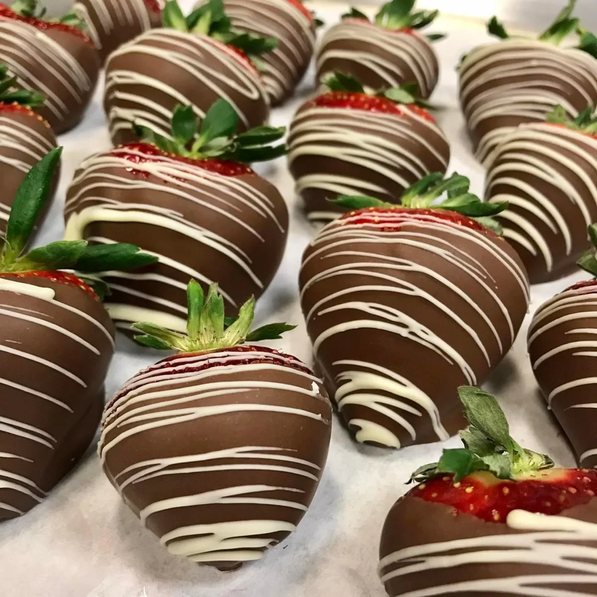 chocolate covered strawberries at the Hot Chocolatier in Chattanooga