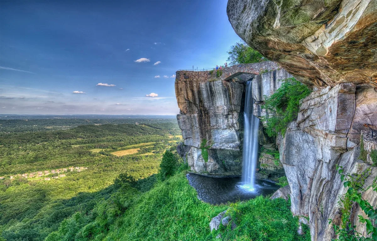 Rock City Falls overlooking Chattanooga