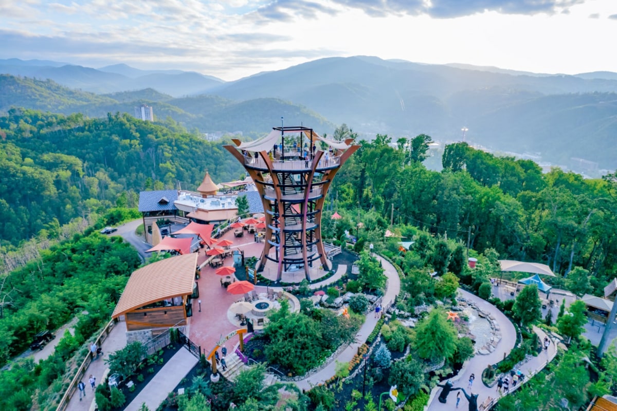 Anakeesta mountain top with tower