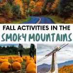 Fall activities in the Smoky Mountains Pinterest Pin