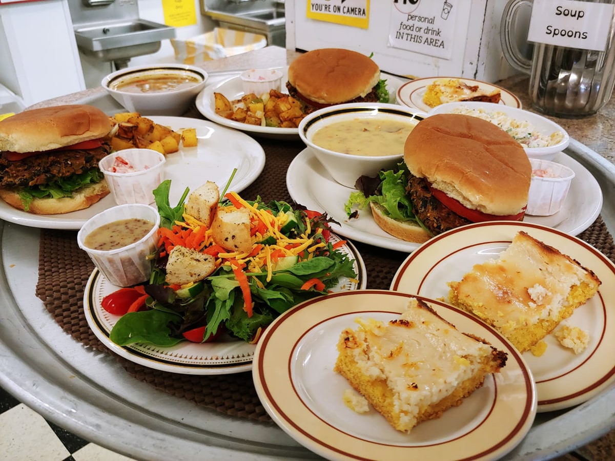 a variety of food dishes served from the one acre cafe in johnson city tn 