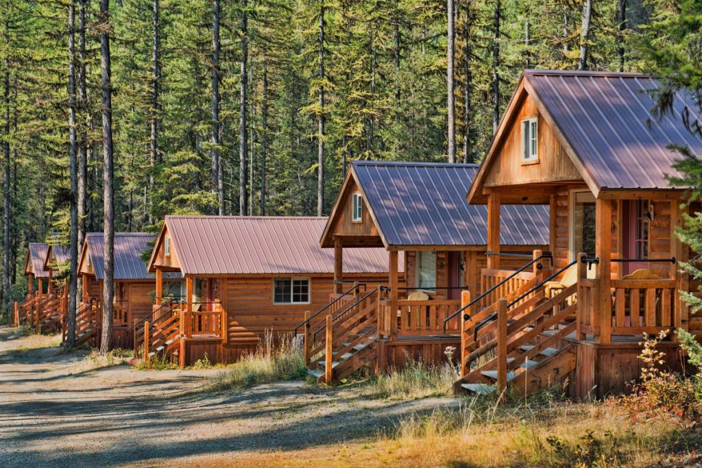 Cabin rentals in the woods near Pigeon Forge.
