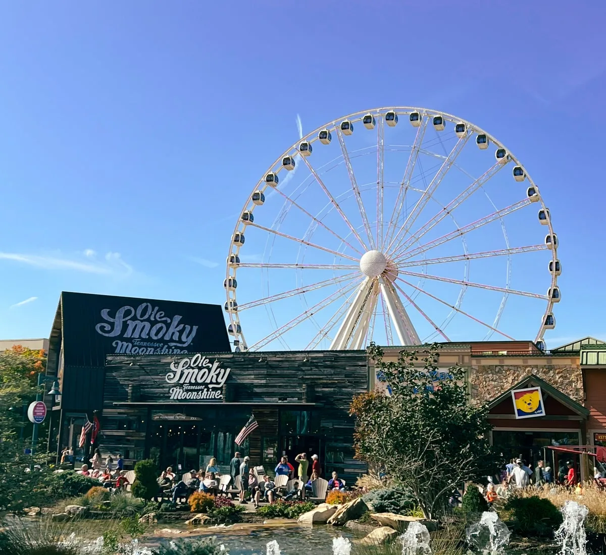 The Island in Pigeon Forge TN with the eye Ferris wheel 