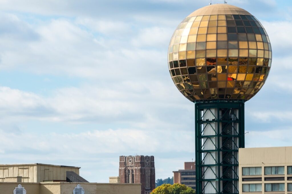 Knoxville's Sunsphere tower.