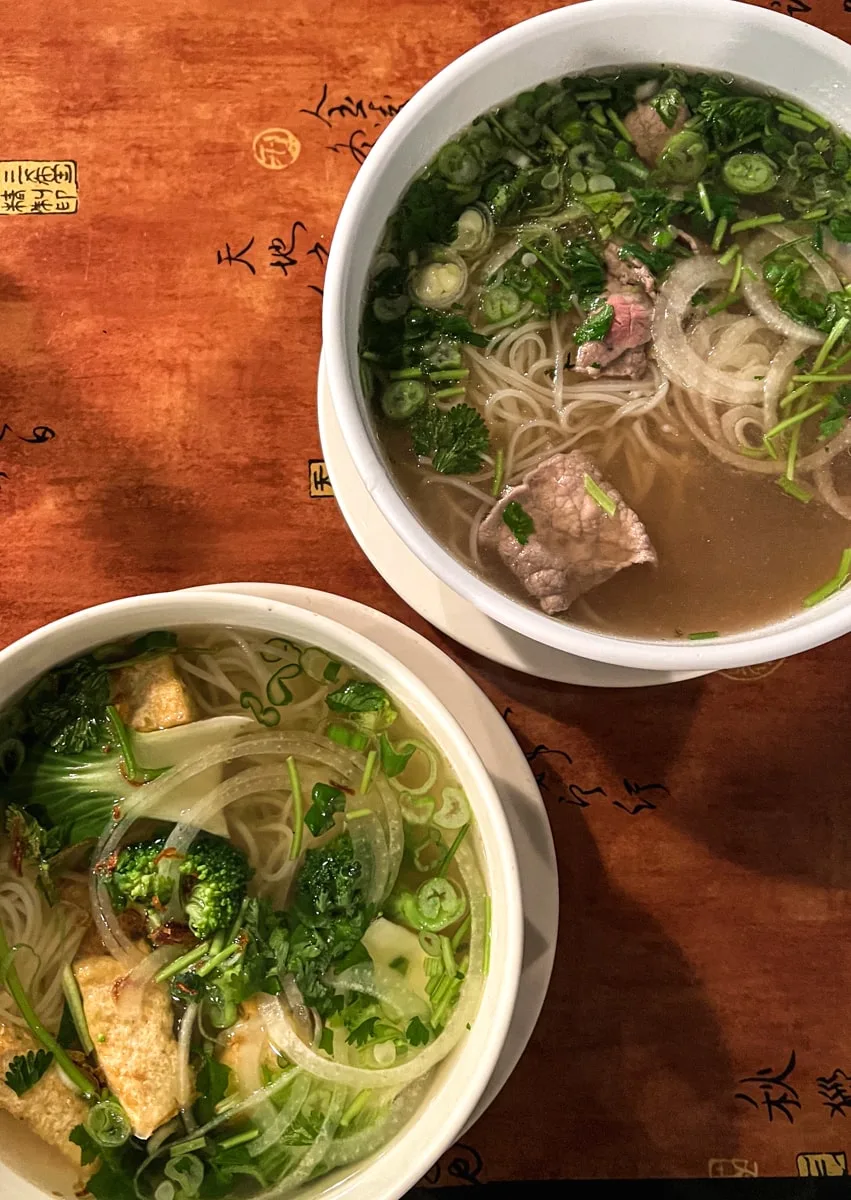 delicious pho at the roots restaurant in johnson city tn 