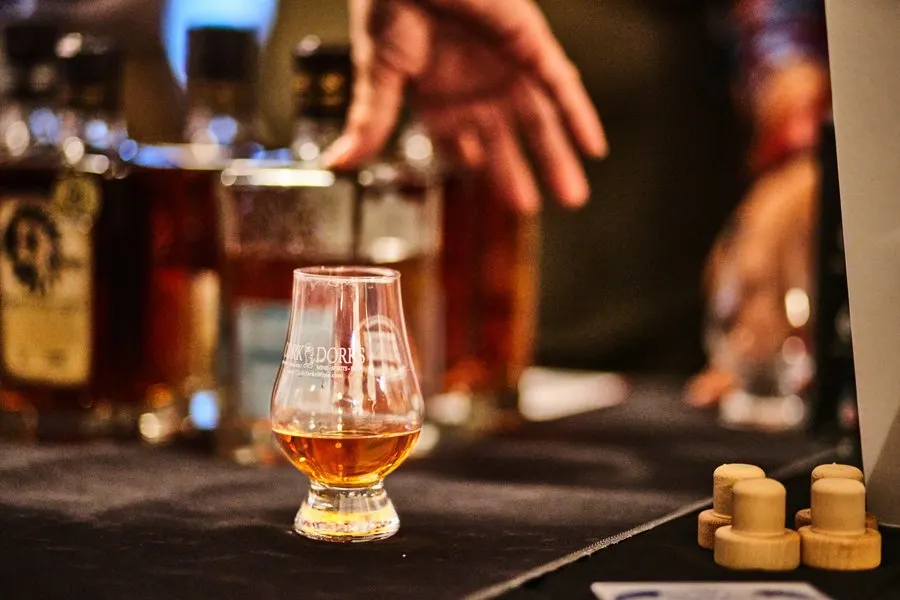 a glass of whiskey neat at the nashville whiskey festival as a best thing to do in nashville in the fall 