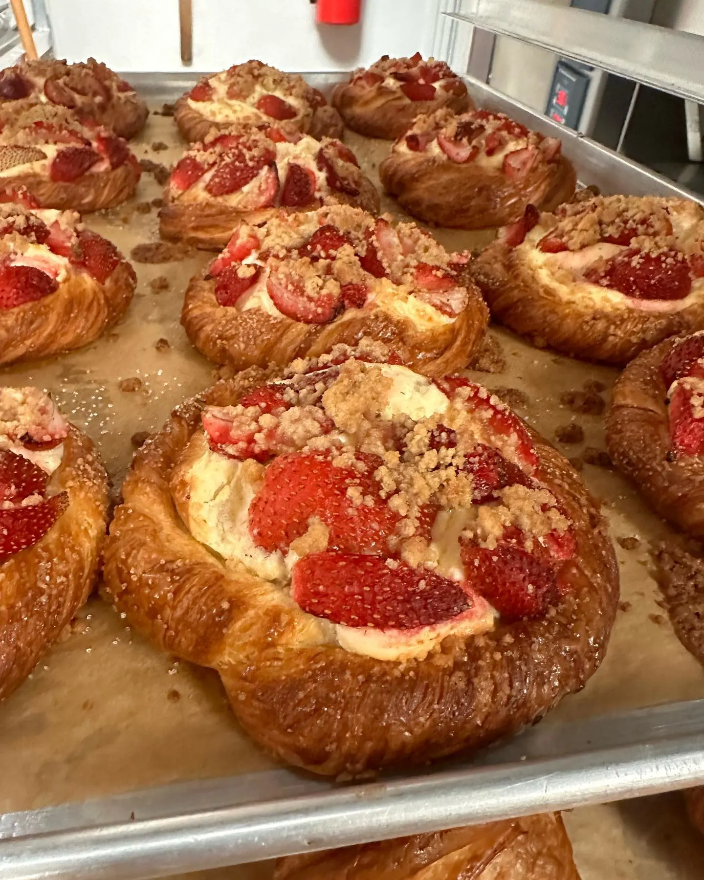 pastries with strawberries at simply pure sweets in murfreesboro tn 