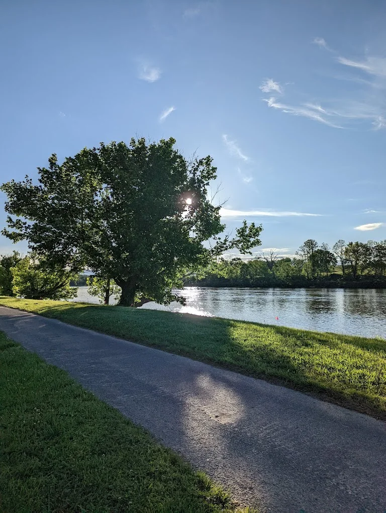 paved walking trail along the Holston River as an outdoor things to do near Rogersville 