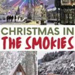 christmas in the smoky mountains pinterest pin