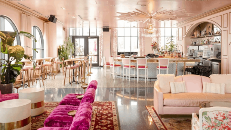This Dolly Parton-Themed Rooftop Bar in Nashville Is a Pink Paradise