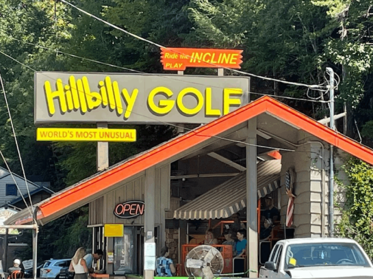 This Unusual Mini Golf Course in Tennessee Starts With a Ride 300 Feet Up