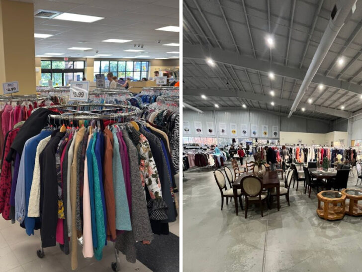 8 Huge Thrift Stores in North Carolina Where $25 Goes a Long Way