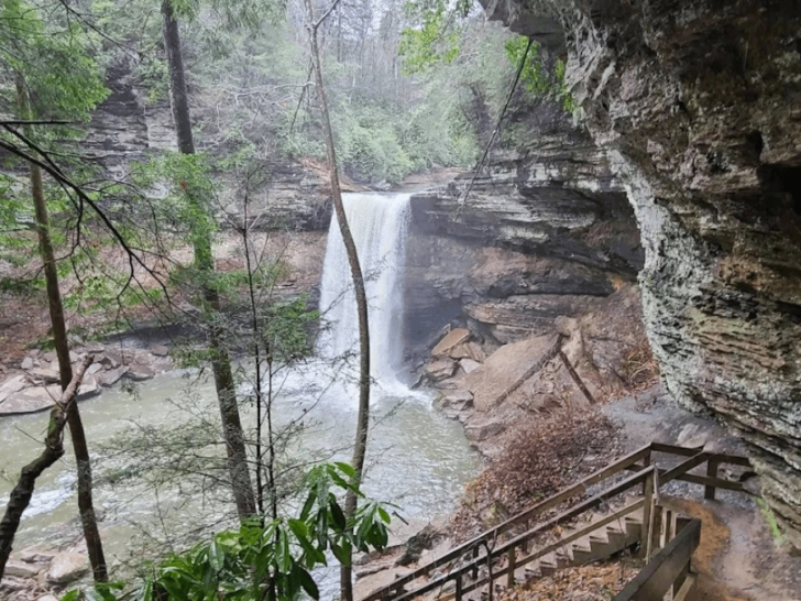 This Underrated Tennessee Campground Lets You Swim Beneath a Waterfall