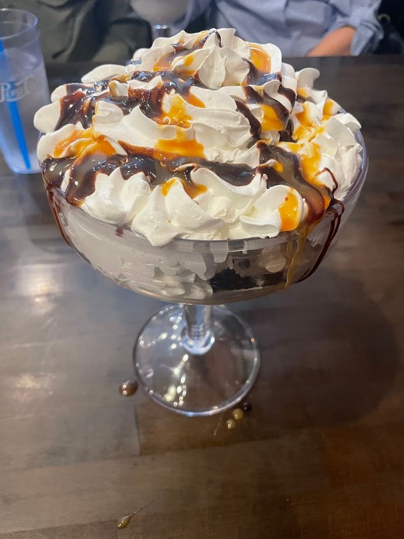 Brownies, Peach Cobbler, And Ice Cream Treats