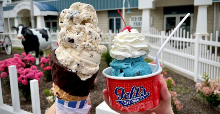 The Legendary Ice Cream Shop In Ohio Where One Dip Equals Three Scoops