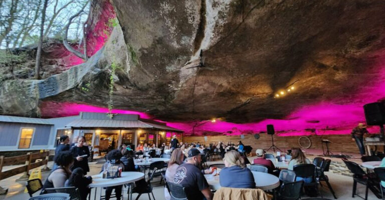 This Alabama Restaurant Is Built Inside a Real Cave Under a Hanging Rock