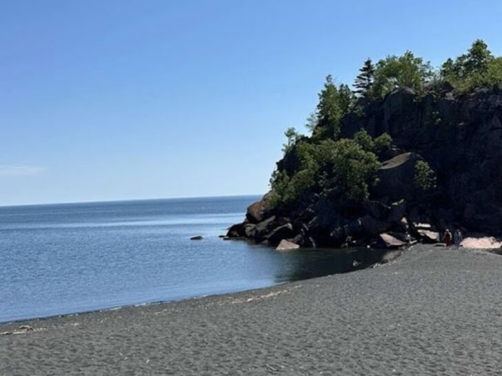 This Minnesota Beach With Jet-Black Sand Looks Like Something You&rsquo;d Find in Iceland