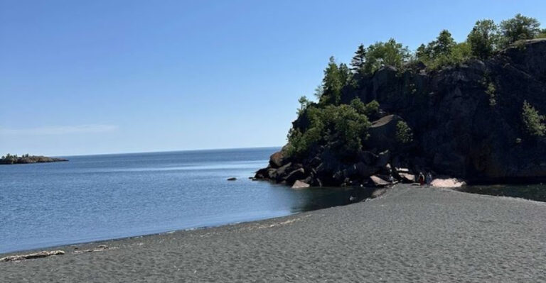 This Minnesota Beach With Jet-Black Sand Looks Like Something You’d Find in Iceland