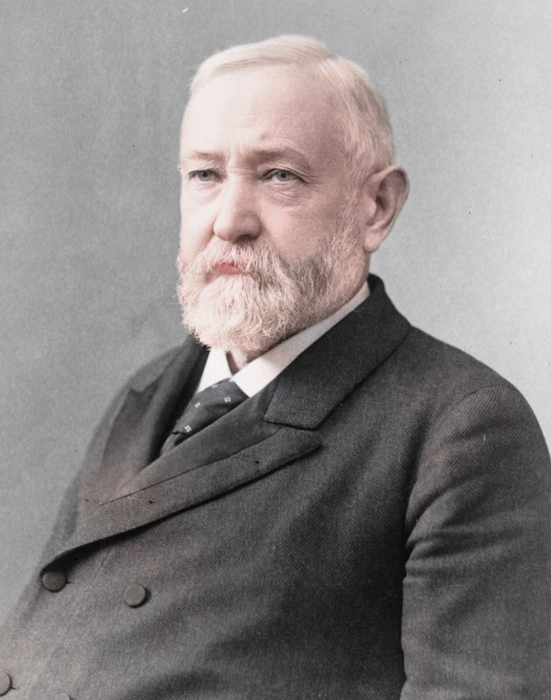 Benjamin Harrison left the biggest presidential footprint here