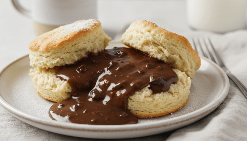 Biscuits and Chocolate Gravy Biscuits and Chocolate Gravy