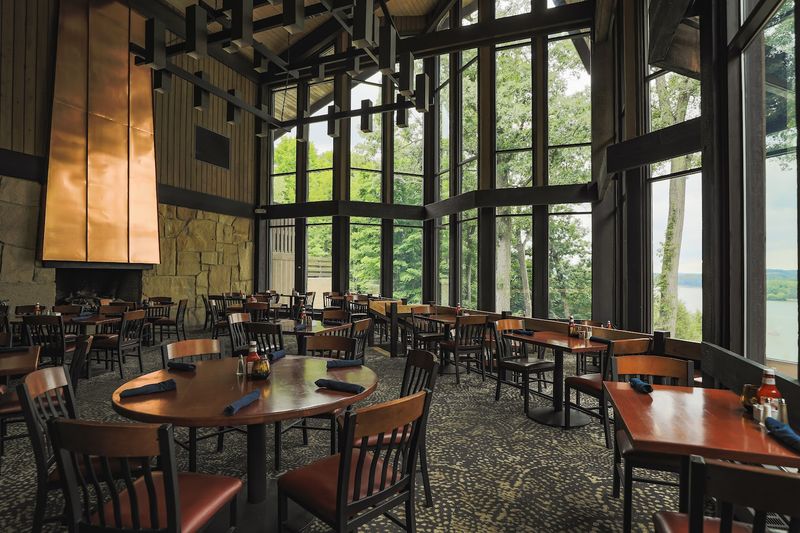 Bromfield’s Dining Room at Mohican Lodge, Perrysville Bromfield’s Dining Room at Mohican Lodge, Perrysville