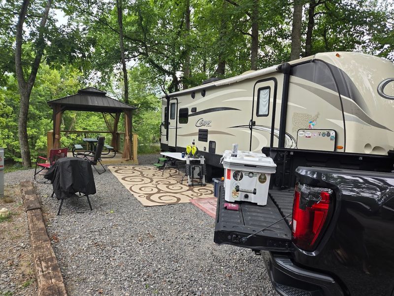Cabins, RV Sites, and Tent Camping Surrounded by Mountain Calm