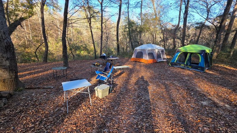 Camping here feels quiet and grounded Camping here feels quiet and grounded