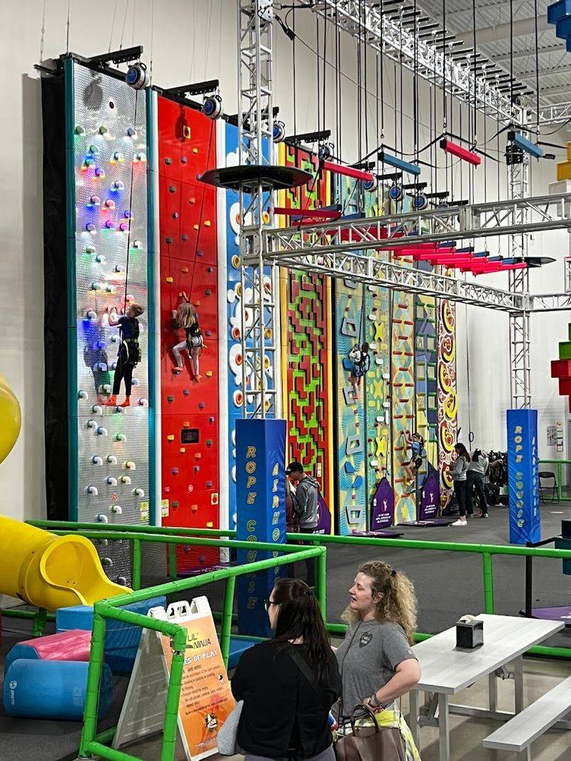 Climbing and height-based attractions add a thrill Climbing and height-based attractions add a thrill