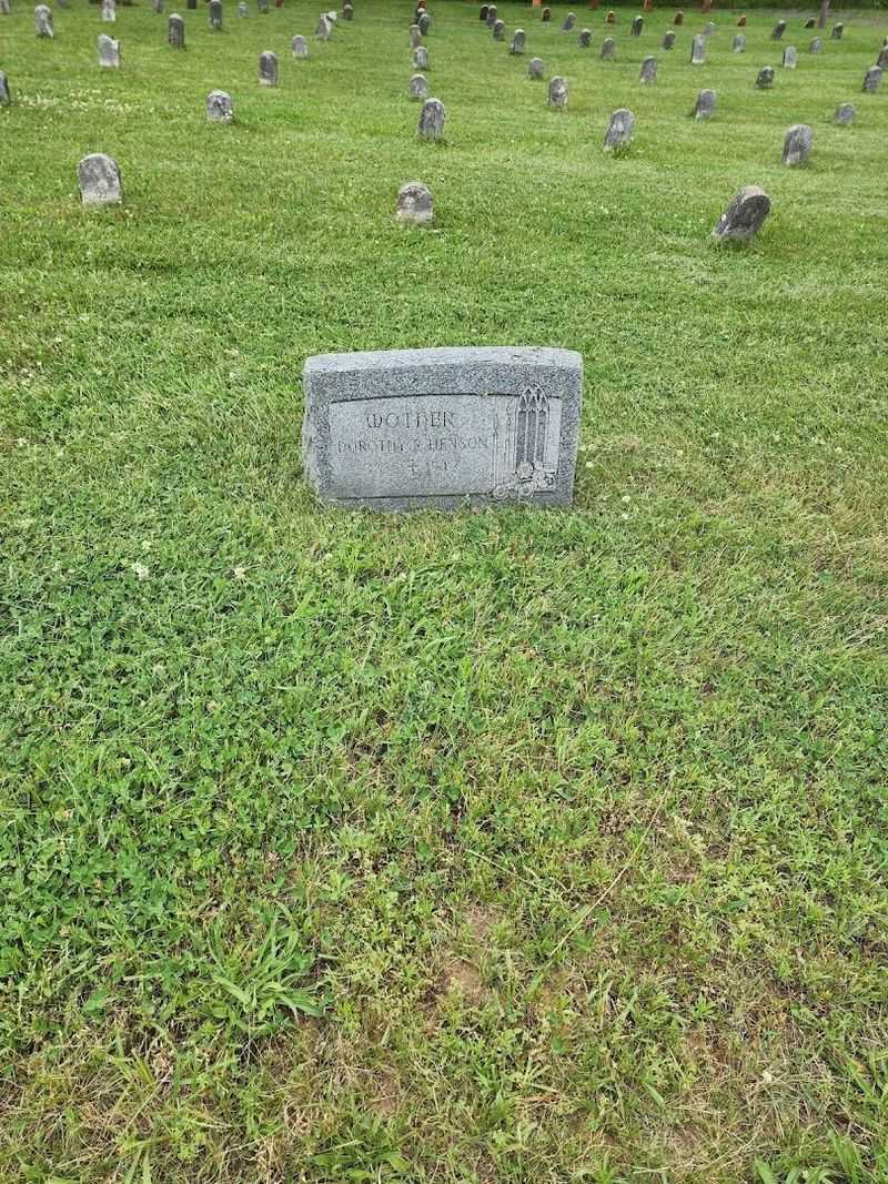 Dorothy Henson and the one grave that breaks the pattern