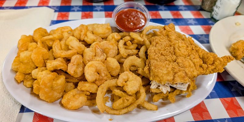 Huck Finn's Catfish Is Known For Its Crispy, Golden Seafood